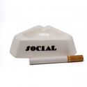 Centrotavola In Porcellana Social Smoker-Diesel Living? Cm.36X36 H.10