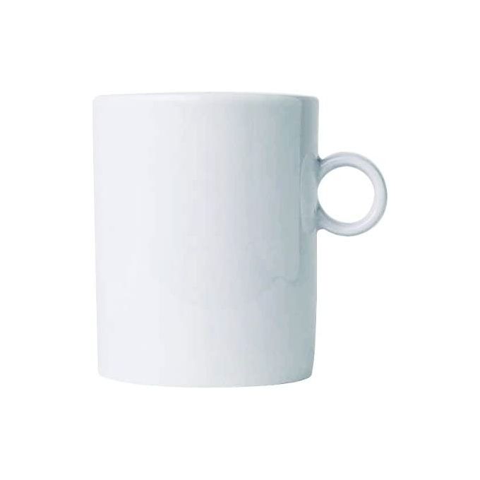 Bavero Mug in Porcellana Bianca Alessi