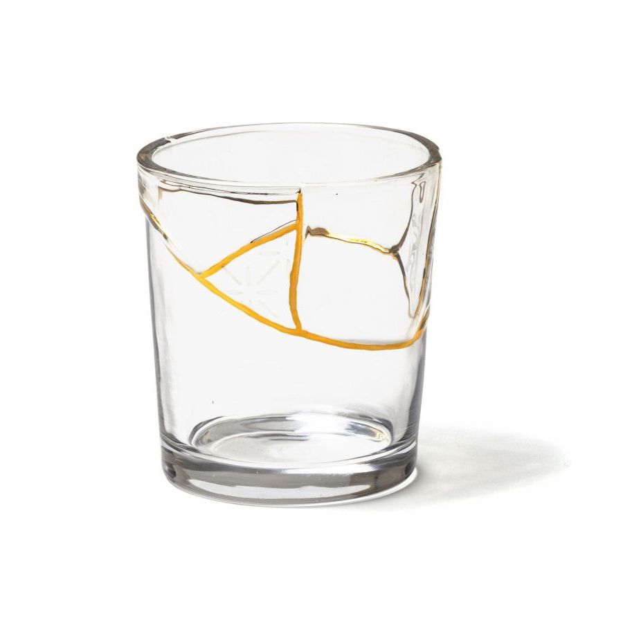 Bicchiere In Vetro "Kintsugi -N'3" 