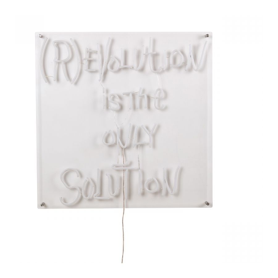 Decorazione Led (R)Evolution Is The Only Solution Cm.70X70 Seletti