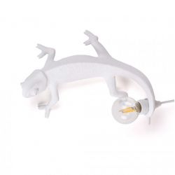 Lampada In Resina Chameleon Lamp Left-Going Up White Seletti