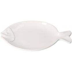 Piatto Pesce Bco 24*17