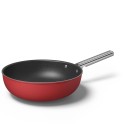 Wok 30 cm Rosso Stile Anni 50 Smeg
