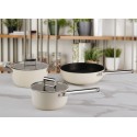 Casseruola 1 manico Rosso  + Coperchio Stile Anni 50 Smeg