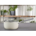 Casseruola 1 manico Rosso  + Coperchio Stile Anni 50 Smeg