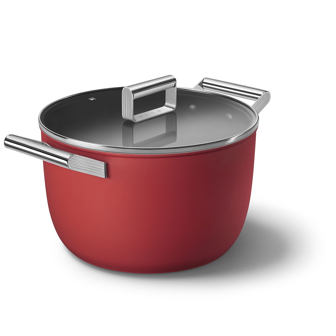 Casseruola 26 cm Rosso Con Coperchio Stile Anni 50 Smeg