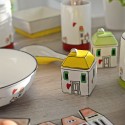 Set 2 Tz Caffe' Con  Zuccheriera Le Casette Gialla Egan