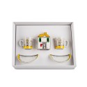 Set 2 Tz Caffe' Con  Zuccheriera Le Casette Gialla Egan
