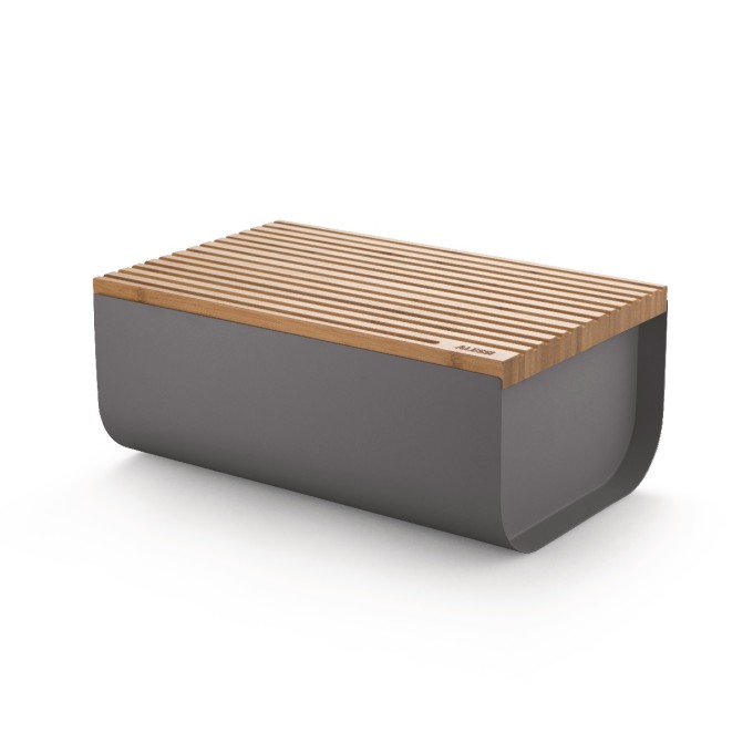 Mattina Bread Box Cassetta Pane Grigia Alessi