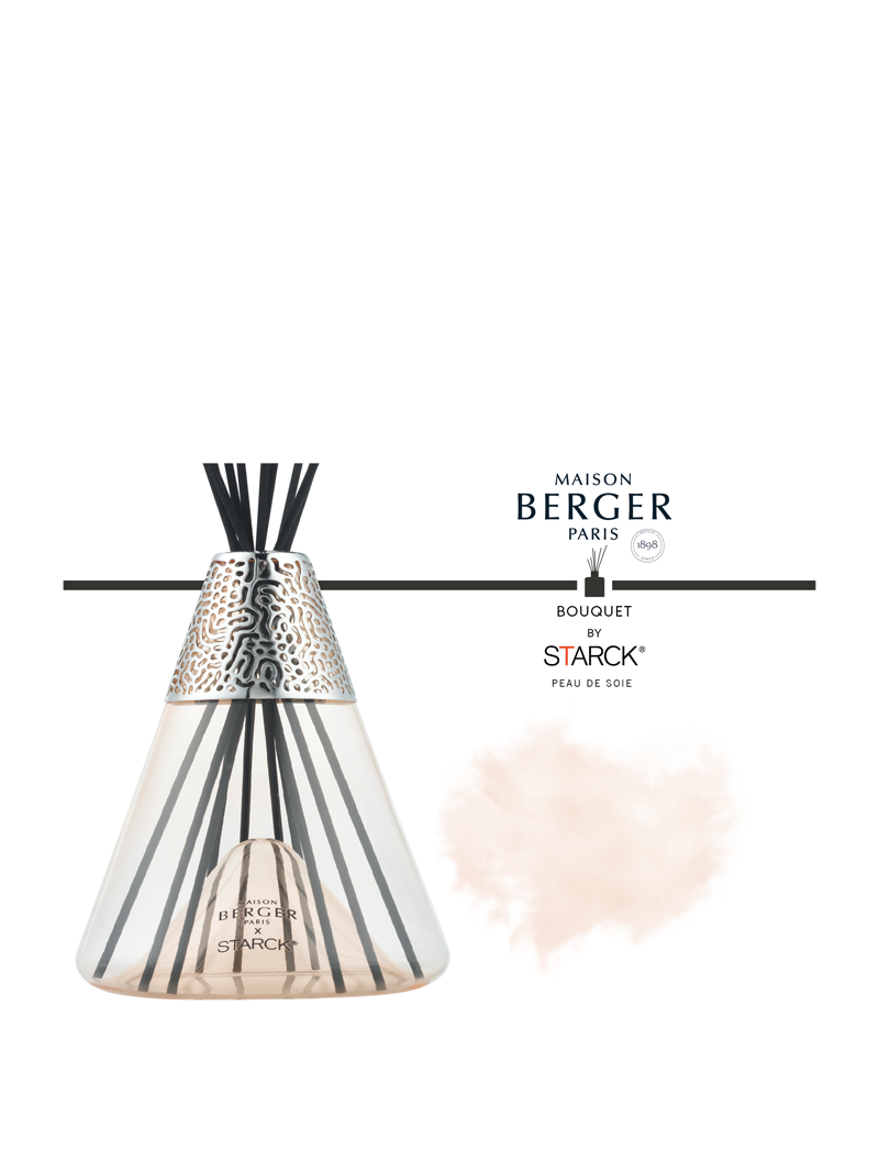 Bouquet Profumato con bastoncini Collezione X STARCK Maison Berger400 ml - Peau de Soie - Rosa
