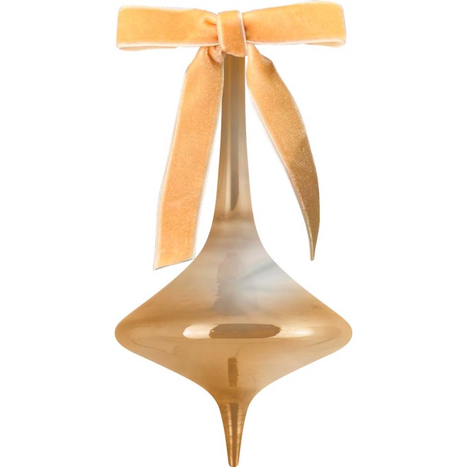 Decorazione natalizia in vetro 16cm Baci Milano
