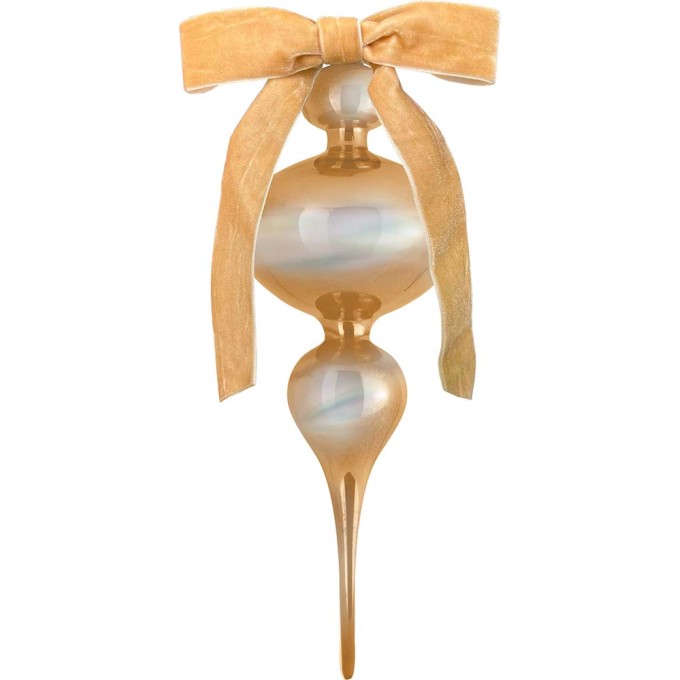 Decorazione natalizia in vetro 34cm Baci Milano