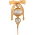 Decorazione natalizia in vetro 34cm Baci Milano