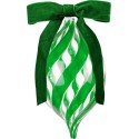 Decorazione natalizia in vetro 18cm Baci Milano