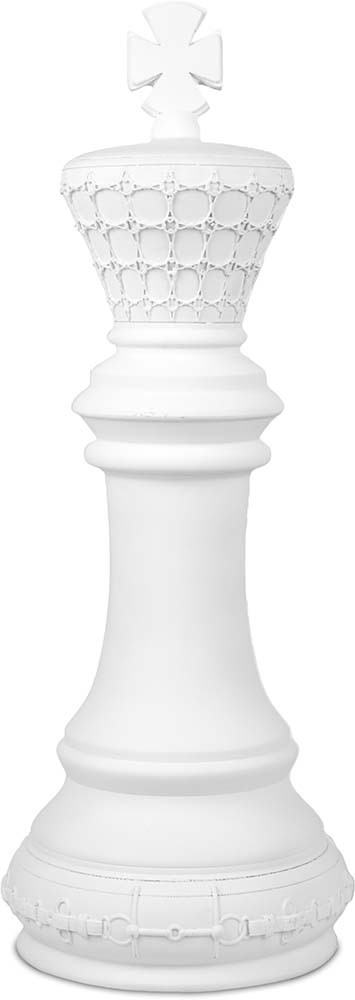 Oggetto decorativo bianco 32cm Re Midi Baci Milano