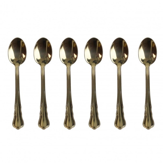 Set 6 cucchiaini inox Imperial Gold Brandani