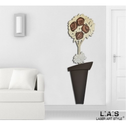 Alberello vaso bianco h 180 cm