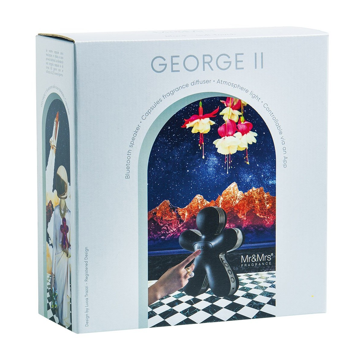George Diffusore di fragranze Bluetooth Speaker nero Mr & Mrs Fragrance