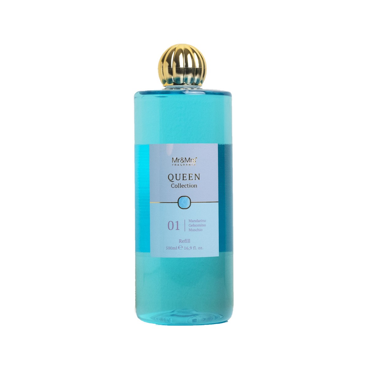 Refill Queen 500 Ml  01 Mandarino Gelsomino Muschio Mr&Mrs Fragrance