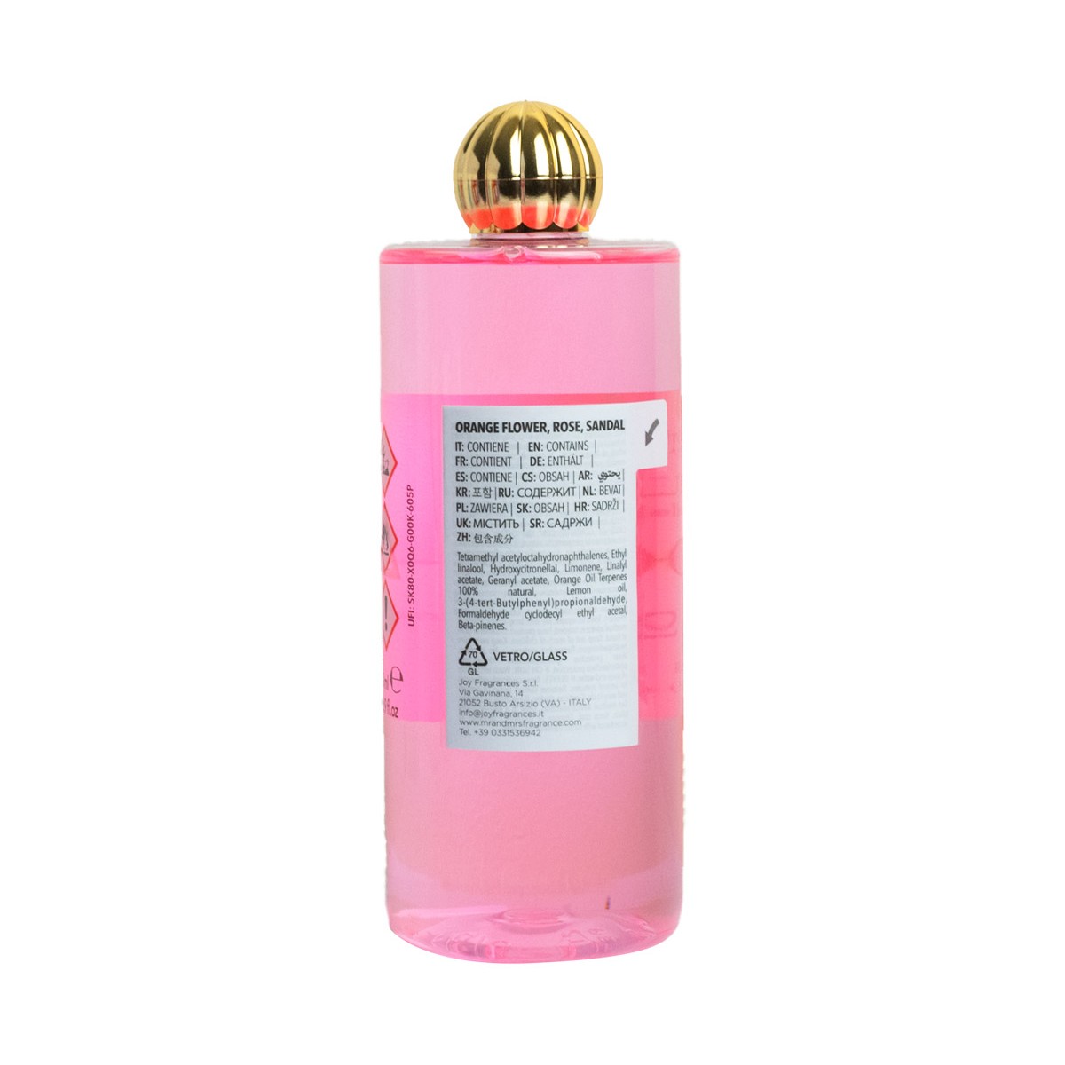 Refill Queen 500 Ml  02 Fiore D’Arancio Rosa Sandalo Mr&Mrs Fragrance