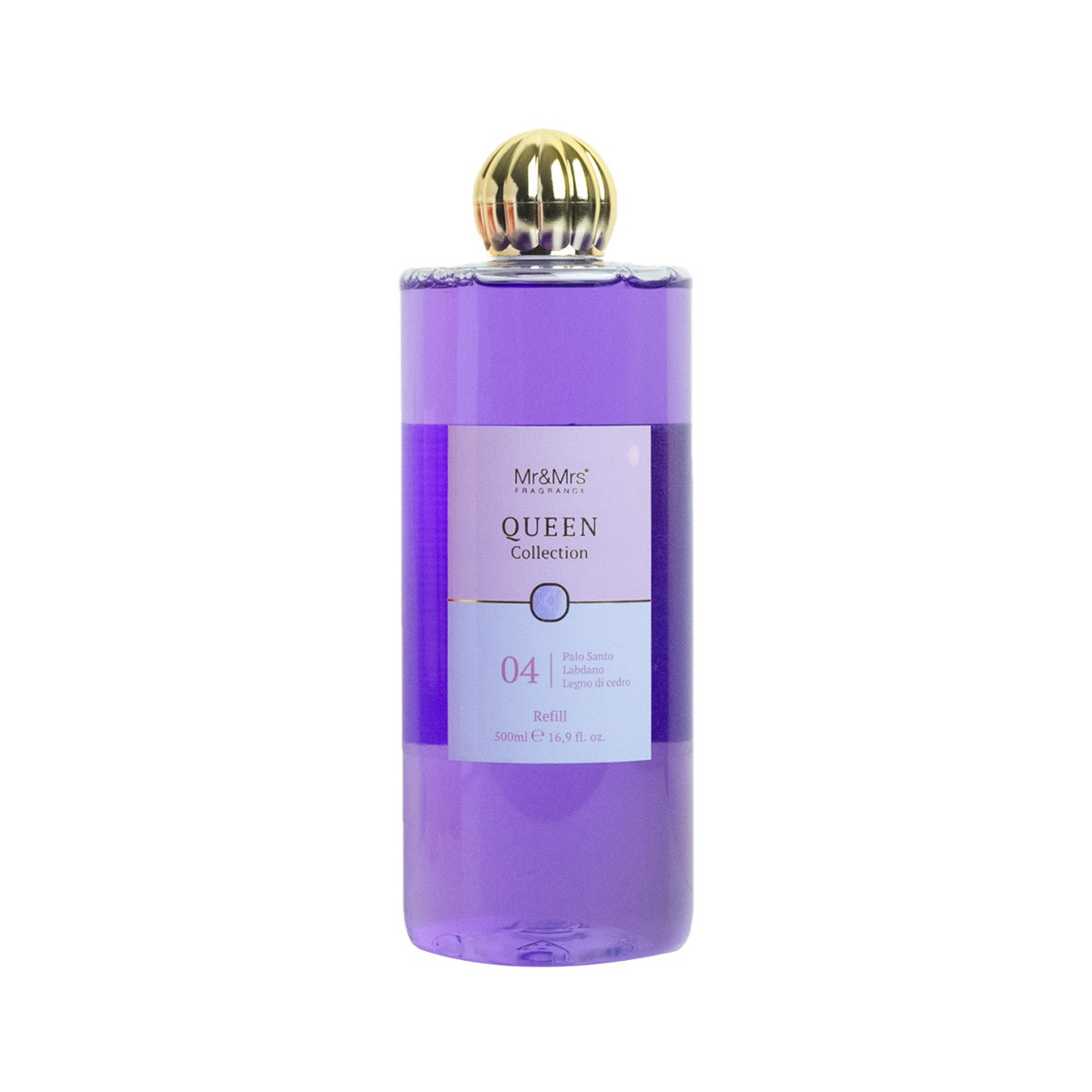 Refill Queen 500 Ml  04 Palo Santo Labdano Legno di Cedro Mr&Mrs Fragrance