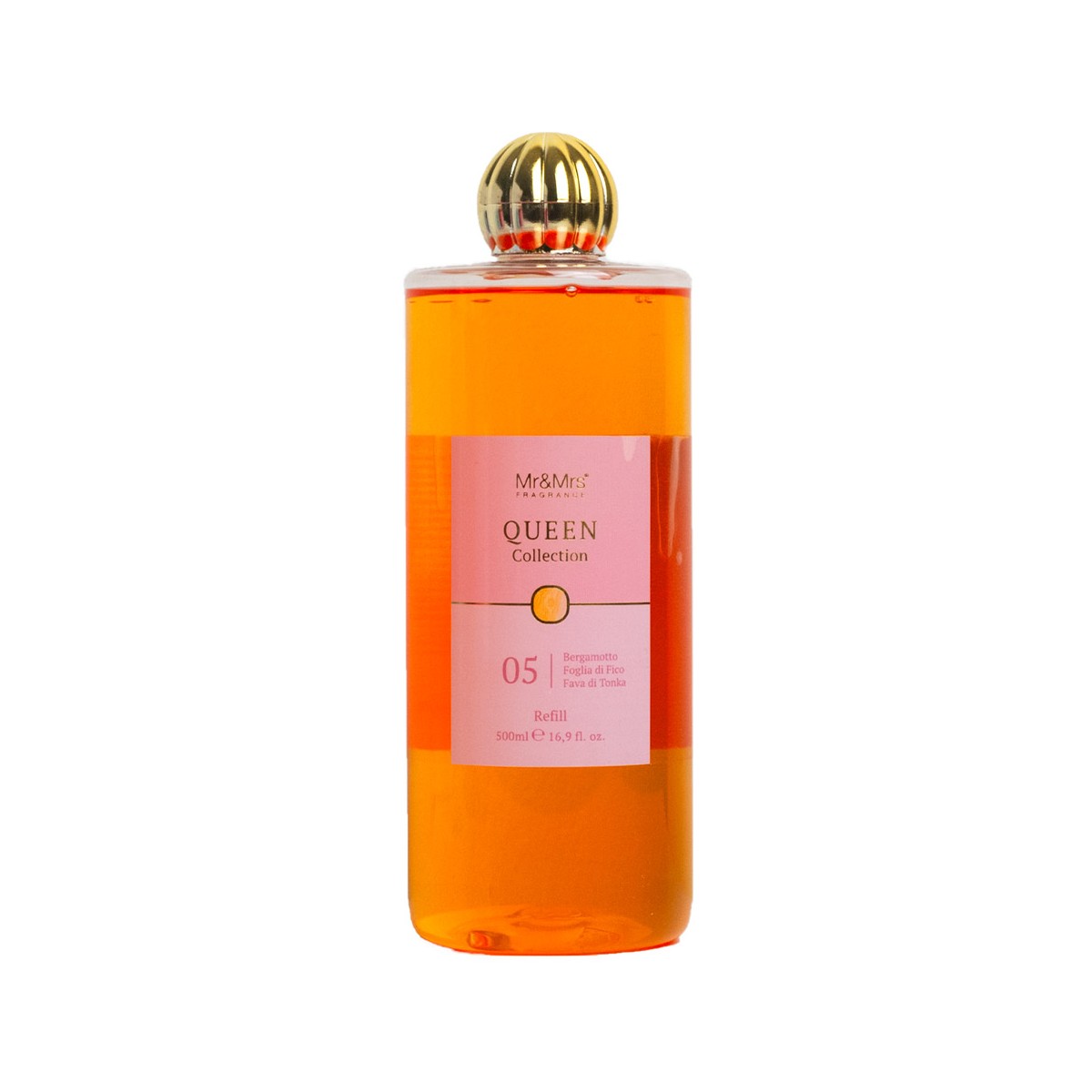 Refill Queen 500 Ml  05 Bergamotto Foglia di Fico Fava di Tonka Mr&Mrs Fragrance