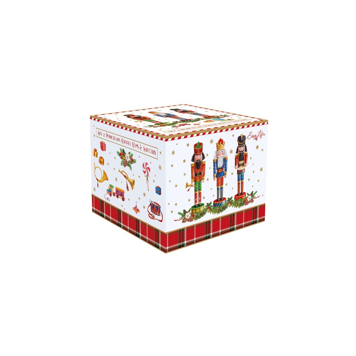 Set 2 Tazzine Caffe Con Piattino Vintage Nutcracker Easy Life
