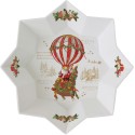 Vassoio tondo 25 cm in porcellana in color box CHRISTMAS MEMORIES