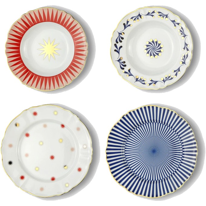 Set 4 piatti tavola scomposta Bitossi Home