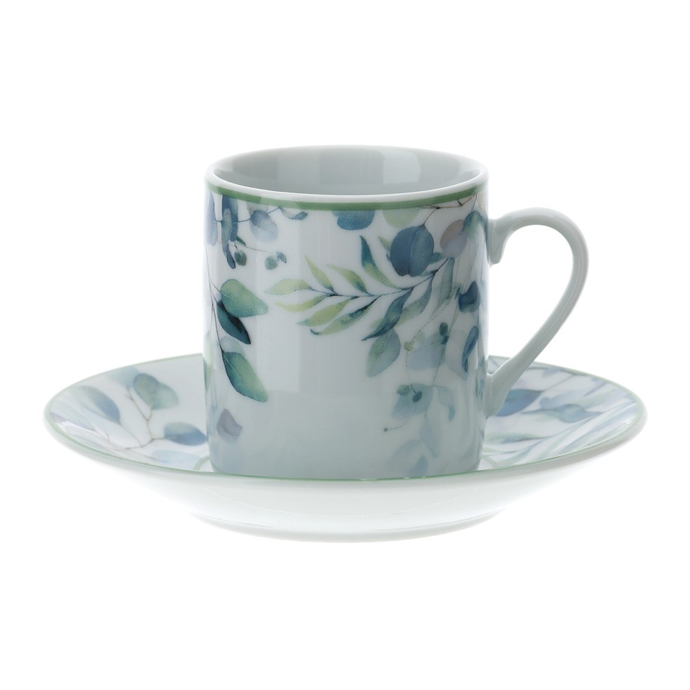 Box 2 Tazzine caffè Porcellana 9X5cm Hervit