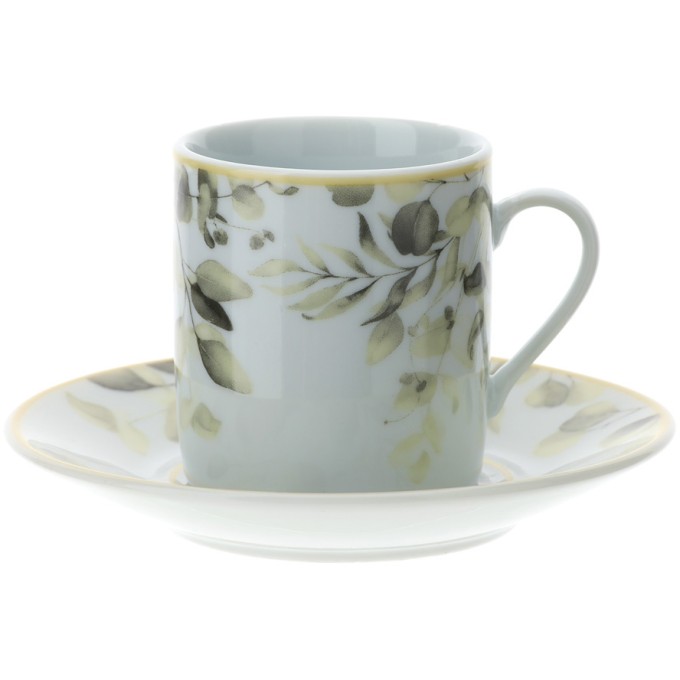 Box 2 Tazzine caffè Porcellana 9X5cm Hervit