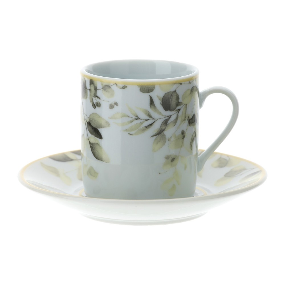 Box 2 Tazzine caffè Porcellana 9X5cm Hervit