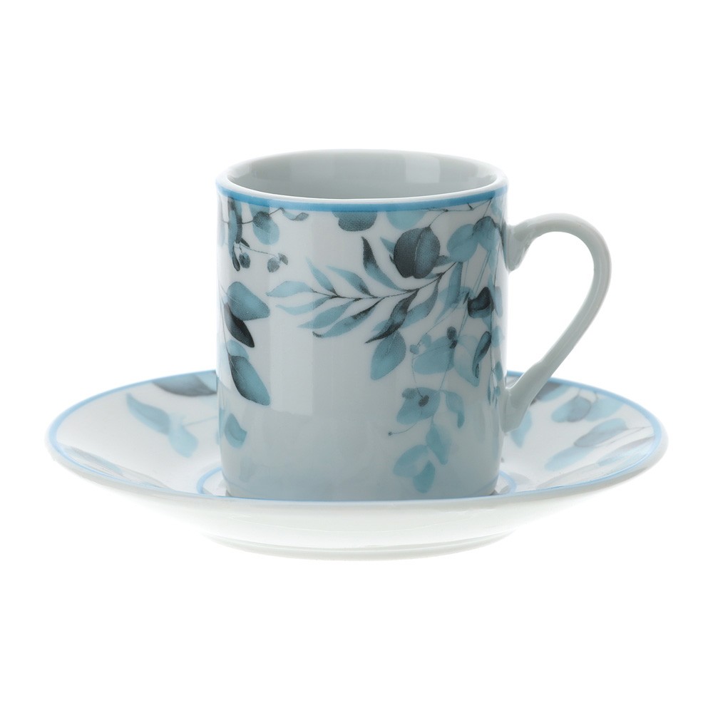 Box 2 Tazzine caffè Porcellana 9X5cm Hervit