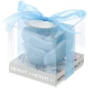 Candela Rosa Laccata Blu 4,5X3cm Hervit