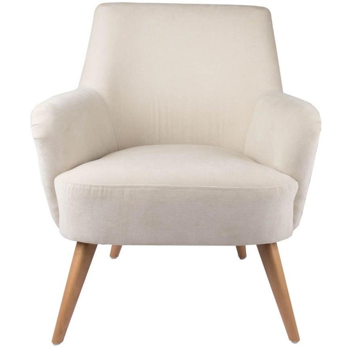 Poltroncina country beige in legno L'Oca Nera