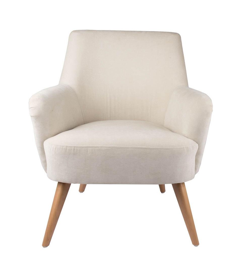 Poltroncina country beige in legno L'Oca Nera