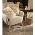 Poltroncina country beige in legno L'Oca Nera