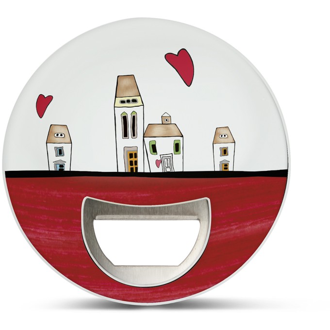 Apribottiglia Le Casette Rosso Egan