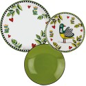 Set Piatti 18 pz Cocorico Verde