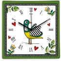 Orologio Cocorico' Verde 31X31 Egan