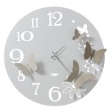 Orologio da parete fiori e farfalle Grande Arti E Mestieri