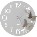 Orologio da parete fiori e farfalle Piccolo Arti E Mestieri