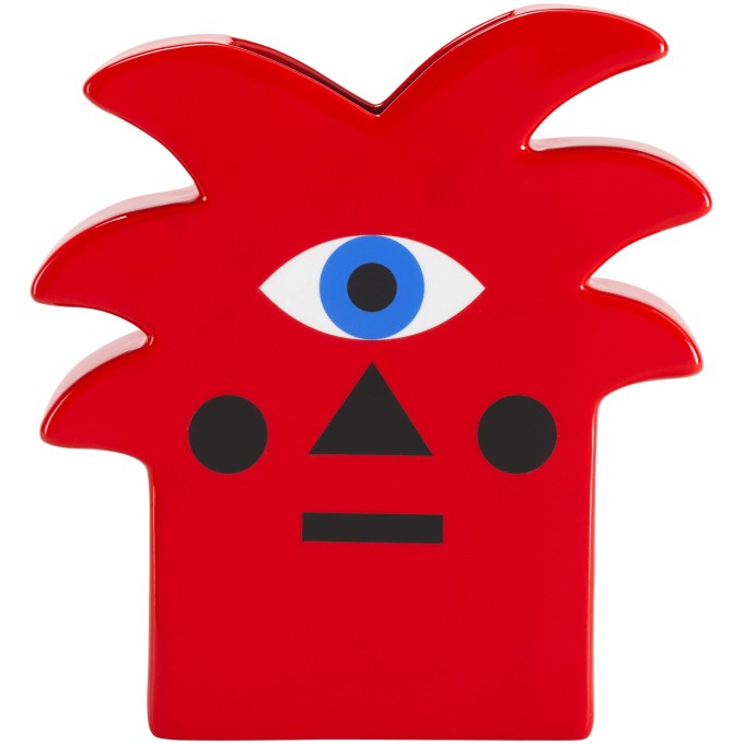 Vase Oggian Red Palm Vase Oggian Red Palm Qeeboo
