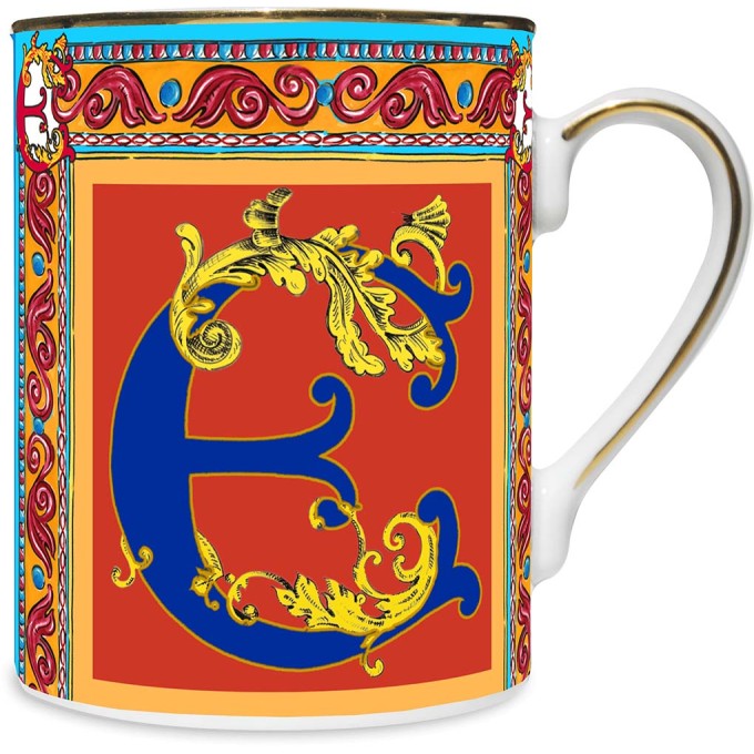 Ortigia Mug Porcellana - Lettera E Baci Milano