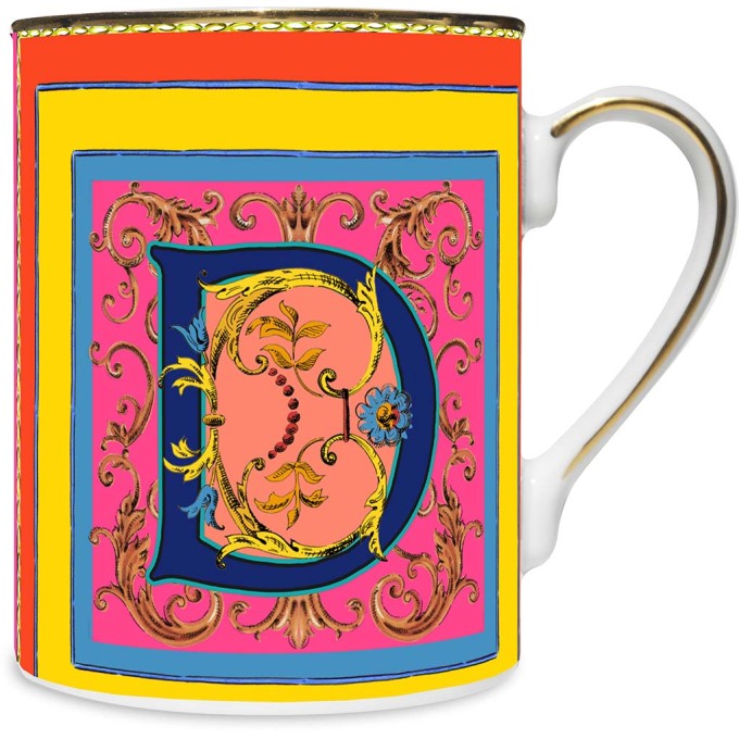 Ortigia Mug Porcellana - Lettera D Baci Milano