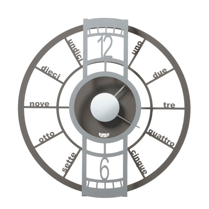 Orologio Push Fango/Alluminio  Arti E Mestieri