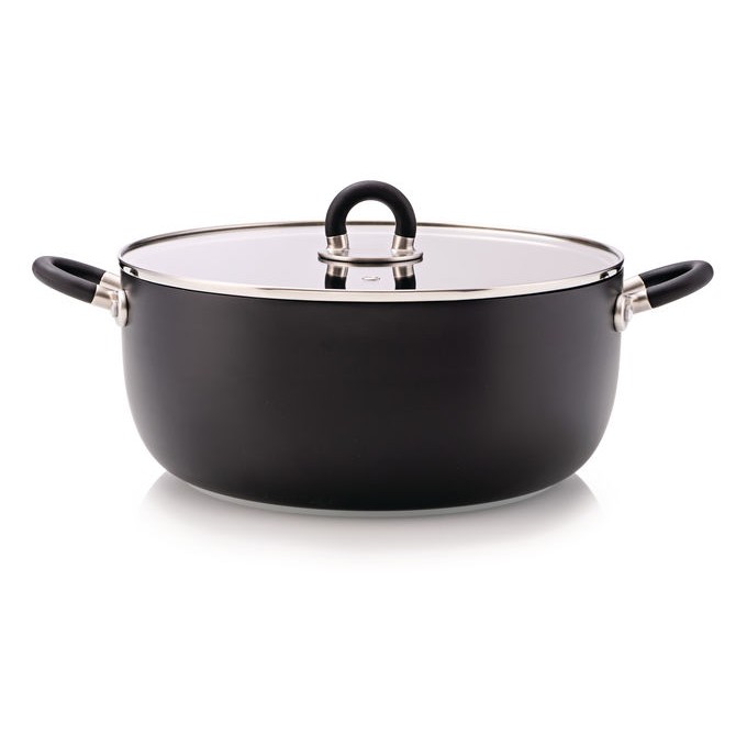 Sten  Casseruola  2 Manici 28Cm Nera Alessi