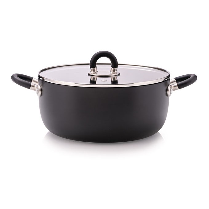 Sten  Casseruola  2 Manici D.20 Nera Alessi