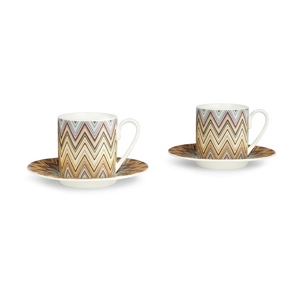 ZIG ZAG Set 2 Pz. Tazze Caffe' Missoni