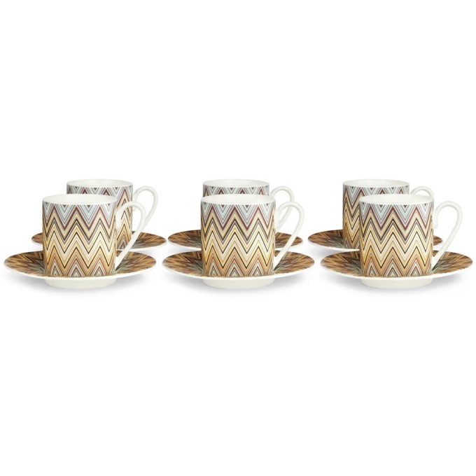 ZIG ZAG Set 6 Pz. Tazza Caffe' Missoni